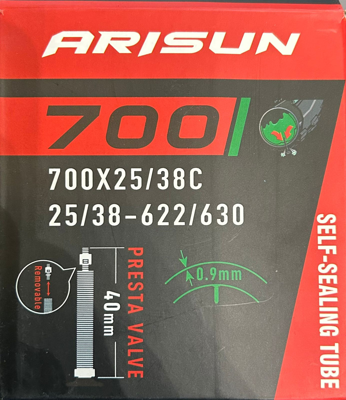 CAMARA GRAVEL ARISUN 700X25.38C VALVULA Presta (Francesa) 40MM AUTOSELLABLE SHIMANO