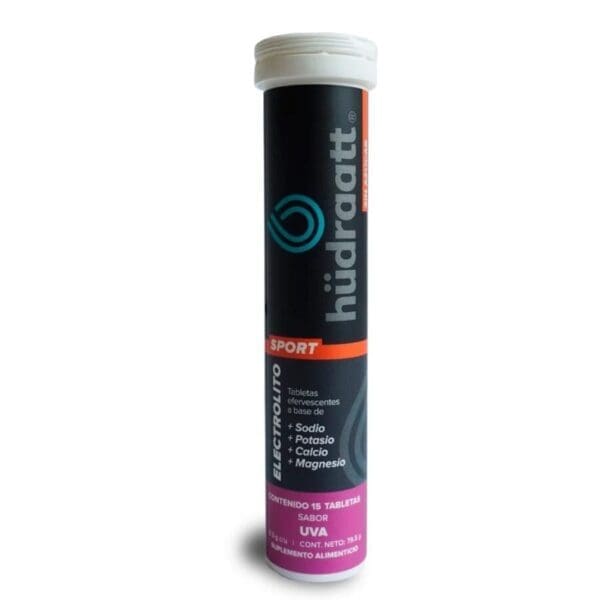 Electrolitos Hudraatt Sport Uva 1 pza con 15 tabletas