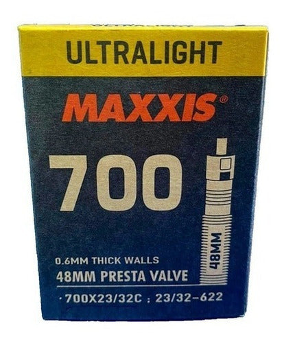 Maxxis camara 700x33 presta 48mm