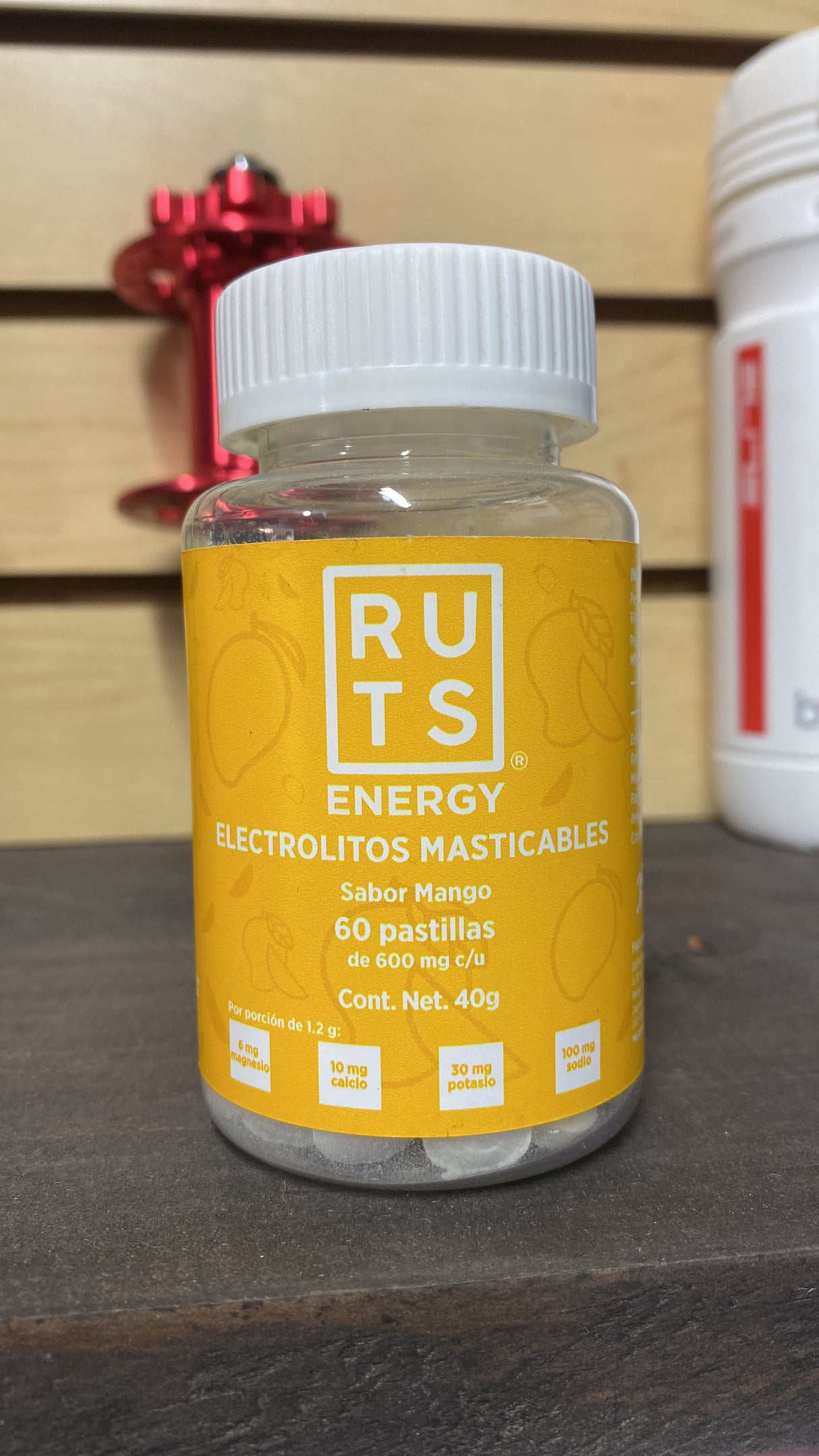 RUTS Electrolitos masticables sabor mango